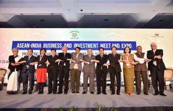 Minister of State General VK Singh participates and addresses the Inaugural session of the ASEAN-India Business and Investment Meet and Expo on 22 Jan 2018. Pehin Dato Lim Jock Seng, Minister of Foreign Affairs and Trade II of Brunei, also participated in the ASEAN-India Business and Investment Meet and Expo.